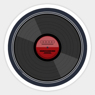 Vinyl Record LP Sticker